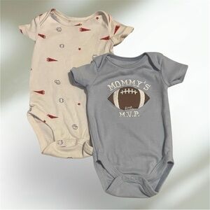 Kyle + Deena Baby Boys 0-3m Mommy’s MVP 2pcs onesies set